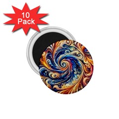 Colorful Motion Abstract Art 1 75  Magnets (10 Pack)  by ExtraGoodSauce