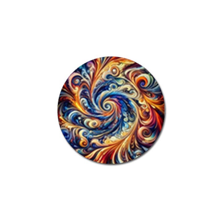 Colorful Motion Abstract Art Golf Ball Marker (4 pack)