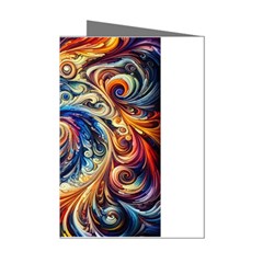 Colorful Motion Abstract Art Mini Greeting Cards (pkg Of 8) by ExtraGoodSauce