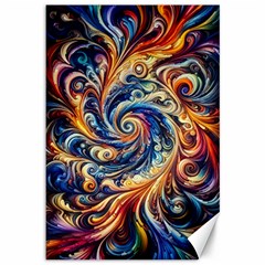 Colorful Motion Abstract Art Canvas 12  X 18 