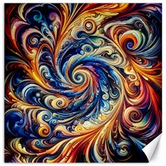 Colorful Motion Abstract Art Canvas 16  X 16  by ExtraGoodSauce