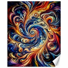 Colorful Motion Abstract Art Canvas 11  X 14 