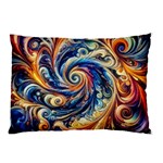 Colorful Motion Abstract Art Pillow Case (Two Sides) Back