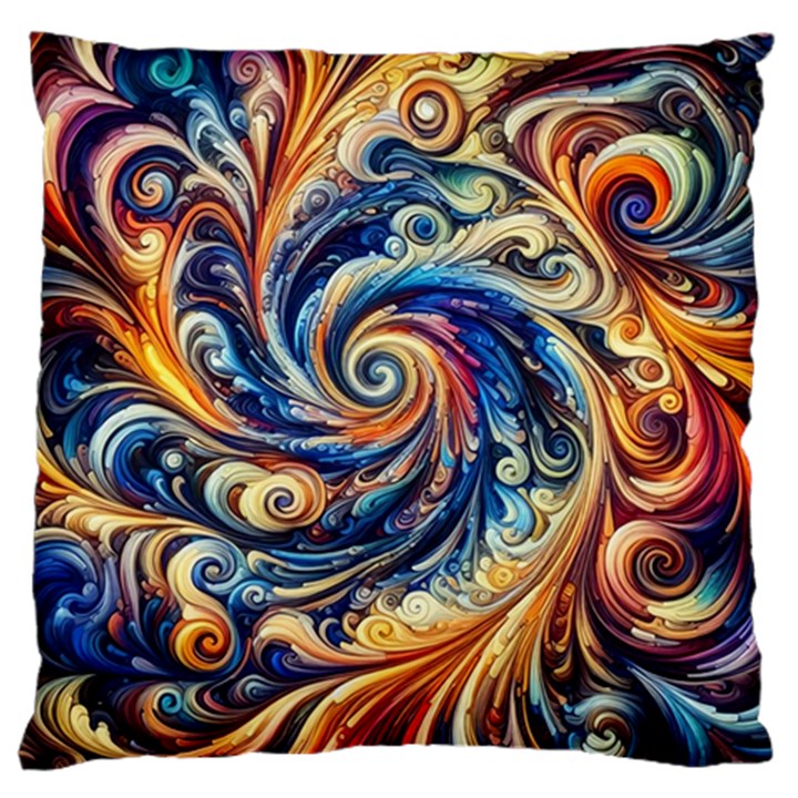 Colorful Motion Abstract Art Large Cushion Case (One Side)