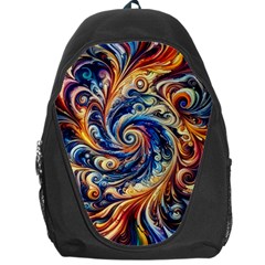 Colorful Motion Abstract Art Backpack Bag