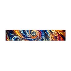 Colorful Motion Abstract Art Premium Plush Fleece Scarf (mini)