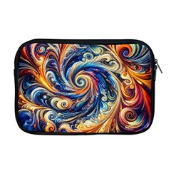 Colorful Motion Abstract Art Apple Macbook Pro 17  Zipper Case by ExtraGoodSauce