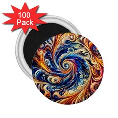 Colorful Motion Abstract Art 2 25  Magnets (100 Pack)  by ExtraGoodSauce