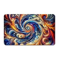 Colorful Motion Abstract Art Magnet (rectangular)