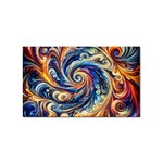 Colorful Motion Abstract Art Sticker Rectangular (100 pack) Front