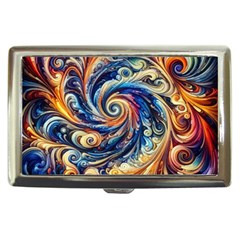 Colorful Motion Abstract Art Cigarette Money Case by ExtraGoodSauce