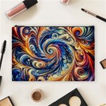 Colorful Motion Abstract Art Cosmetic Bag (Large) Front