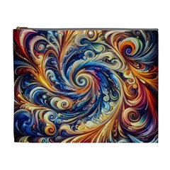 Colorful Motion Abstract Art Cosmetic Bag (xl) by ExtraGoodSauce