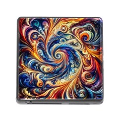 Colorful Motion Abstract Art Memory Card Reader (square 5 Slot) by ExtraGoodSauce