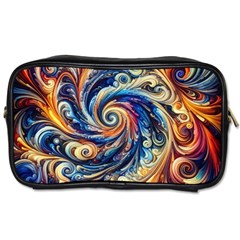 Colorful Motion Abstract Art Toiletries Bag (two Sides) by ExtraAwesomeSauce