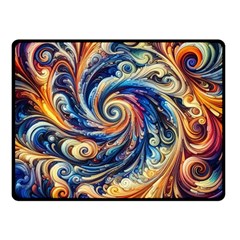 Colorful Motion Abstract Art Fleece Blanket (small) by ExtraGoodSauce