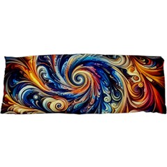 Colorful Motion Abstract Art 25 x67  Body Pillow Case Dakimakura (two Sides) by ExtraGoodSauce