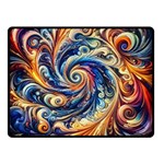 Colorful Motion Abstract Art Two Sides Fleece Blanket (Small) 45 x34  Blanket Front