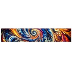 Colorful Motion Abstract Art Large Premium Plush Fleece Scarf  by ExtraGoodSauce