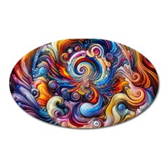 Dynamic Color Vortex Oval Magnet