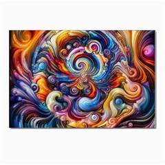 Dynamic Color Vortex Postcard 4 x 6  (pkg Of 10) by ExtraGoodSauce