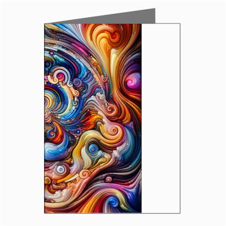 Dynamic Color Vortex Greeting Cards (Pkg of 8)