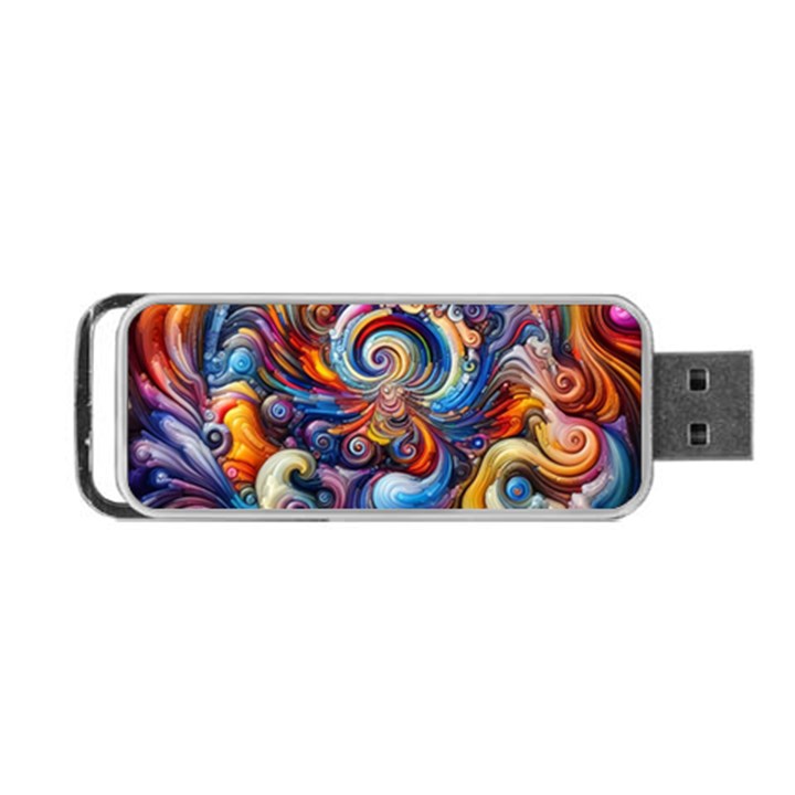 Dynamic Color Vortex Portable USB Flash (One Side)