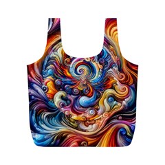 Dynamic Color Vortex Full Print Recycle Bag (m) by ExtraGoodSauce