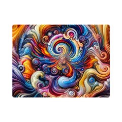 Dynamic Color Vortex Premium Plush Fleece Blanket (mini)