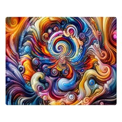 Dynamic Color Vortex Premium Plush Fleece Blanket (large) by ExtraGoodSauce