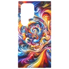 Dynamic Color Vortex Samsung Galaxy S24 Ultra 6 9 Inch Black Tpu Uv Case by ExtraGoodSauce