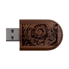 Dynamic Color Vortex Wood Oval Usb Flash Drive by ExtraGoodSauce