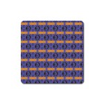 Bitcoin Logo Pattern Square Magnet Front