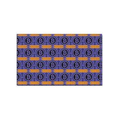 Bitcoin Logo Pattern Sticker Rectangular (100 Pack) by ExtraGoodSauce