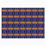 Bitcoin Logo Pattern Large Glasses Cloth Front