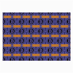 Bitcoin Logo Pattern Large Glasses Cloth (2 Sides)