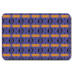 Bitcoin Logo Pattern Large Doormat