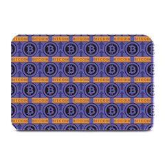 Bitcoin Logo Pattern Plate Mats