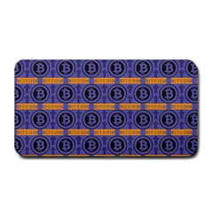 Bitcoin Logo Pattern Medium Bar Mat