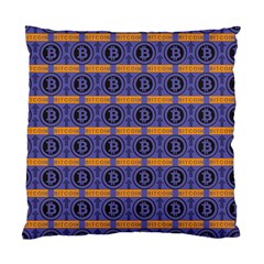 Bitcoin Logo Pattern Standard Cushion Case (two Sides)