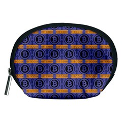 Bitcoin Logo Pattern Accessory Pouch (medium)