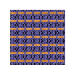 Bitcoin Logo Pattern Square Satin Scarf (30  X 30 )