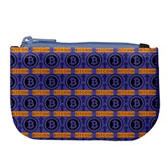 Bitcoin Logo Pattern Large Coin Purse