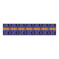 Bitcoin Logo Pattern Velvet Scrunchie