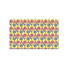 Colorful Bitcoin Pattern Sticker (rectangular) by ExtraGoodSauce