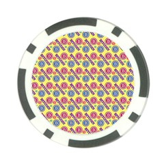 Colorful Bitcoin Pattern Poker Chip Card Guard (10 Pack)