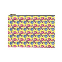 Colorful Bitcoin Pattern Cosmetic Bag (large)