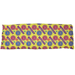 Colorful Bitcoin Pattern 21 x60  Body Pillow Case Dakimakura (two Sides) by ExtraGoodSauce