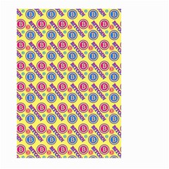 Colorful Bitcoin Pattern Large Garden Flag (two Sides)