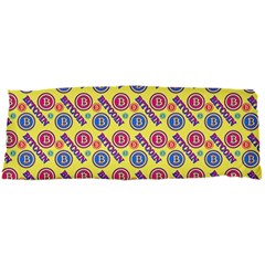 Colorful Bitcoin Pattern 15 x40  Body Pillow Case Dakimakura (two Sides) by ExtraGoodSauce